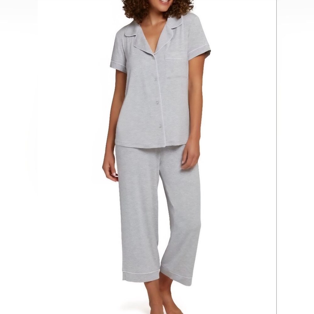 LOFT Notch Ladies Collar Capri Sleep Set